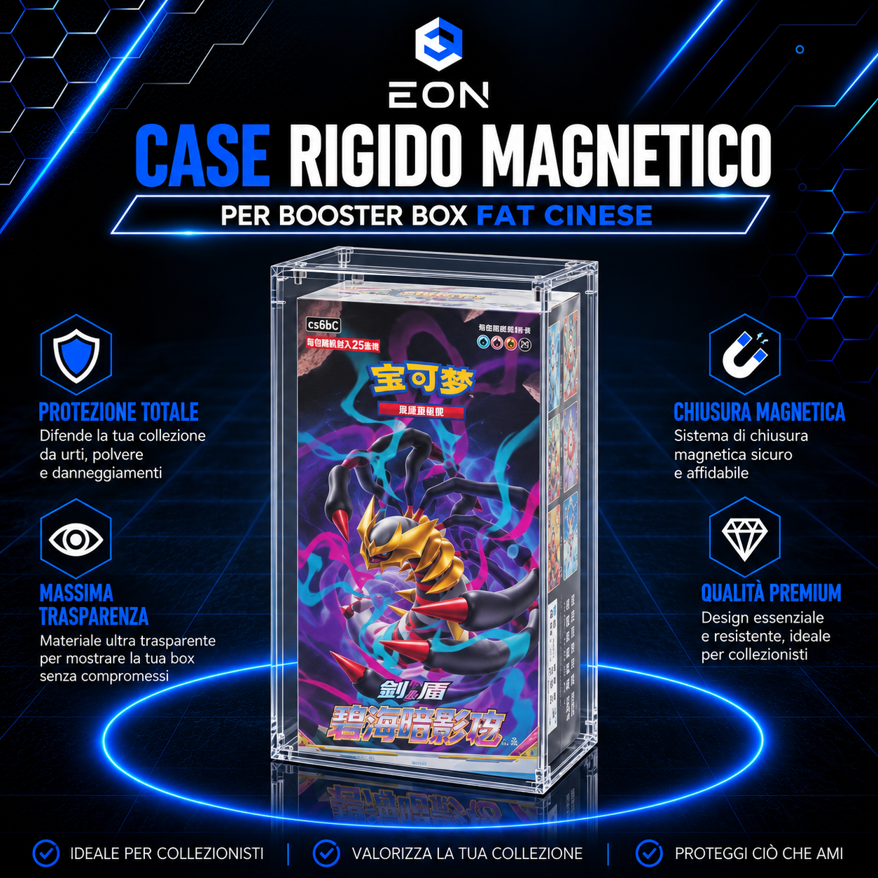 EON ACRYLIC CASE FOR POKÉMON BOOSTER BOX FAT “CHINESE” (MAGNETIC)