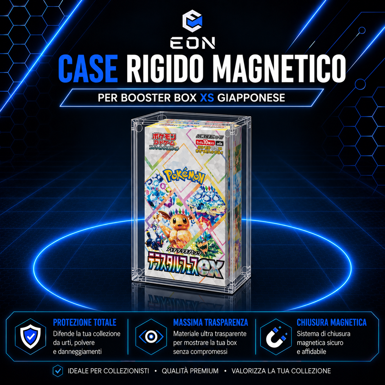 EON ACRYLIC CASE FOR POKÉMON BOOSTER BOX SLIM “JAPANESE” (MAGNETIC)