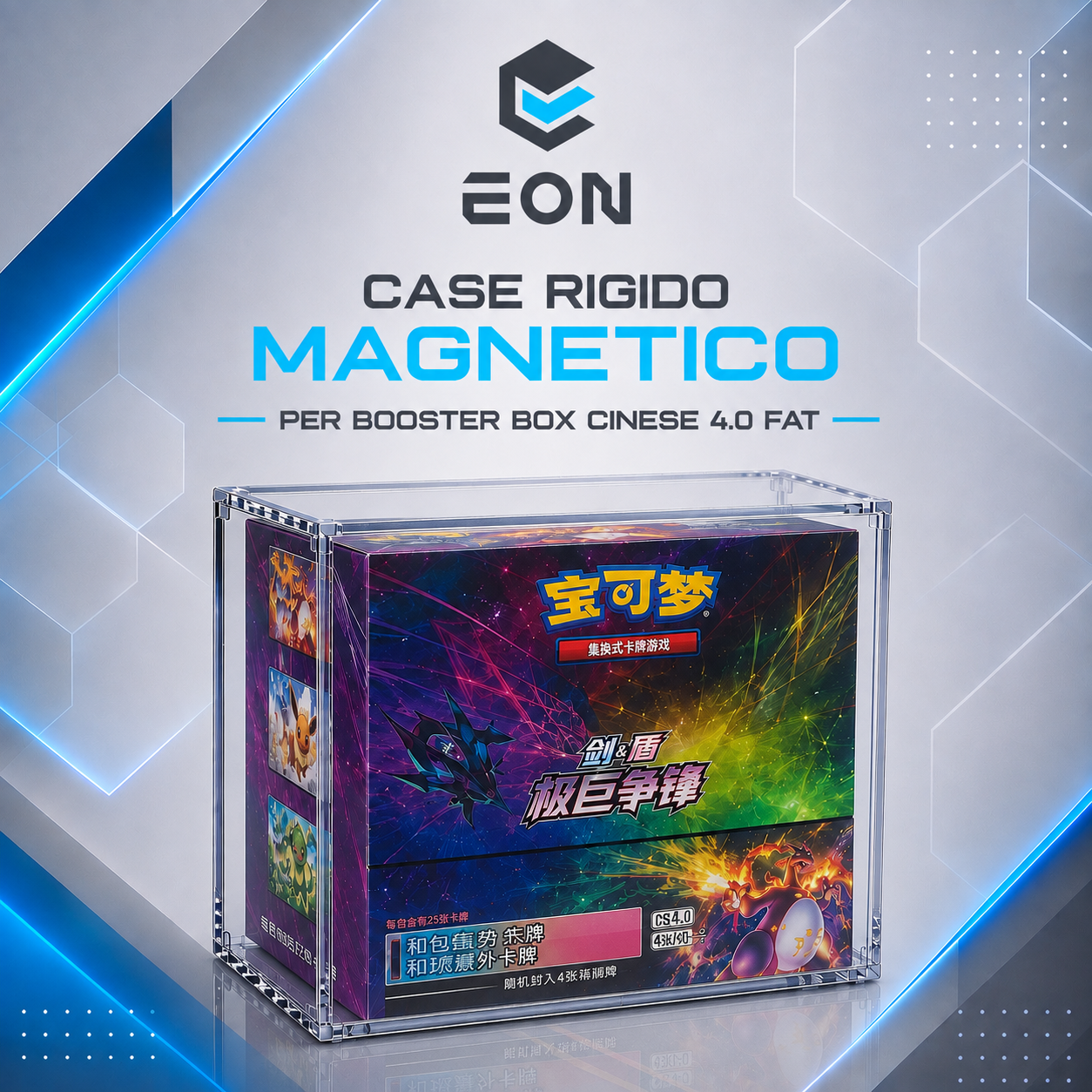EON ACRYLIC CASE FOR POKÉMON “CHINESE” FAT PLUS BOOSTER BOX (MAGNETIC)