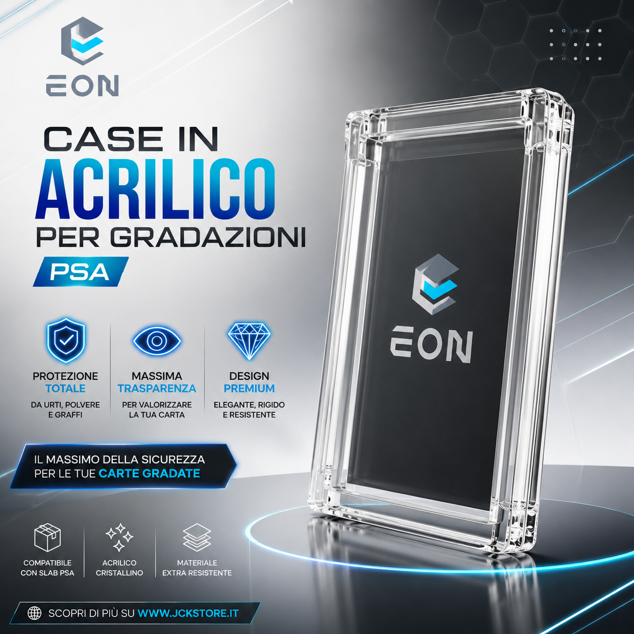 EON ACRYLIC CASE FOR GRADED PSA CARDS (MAGNETIC)