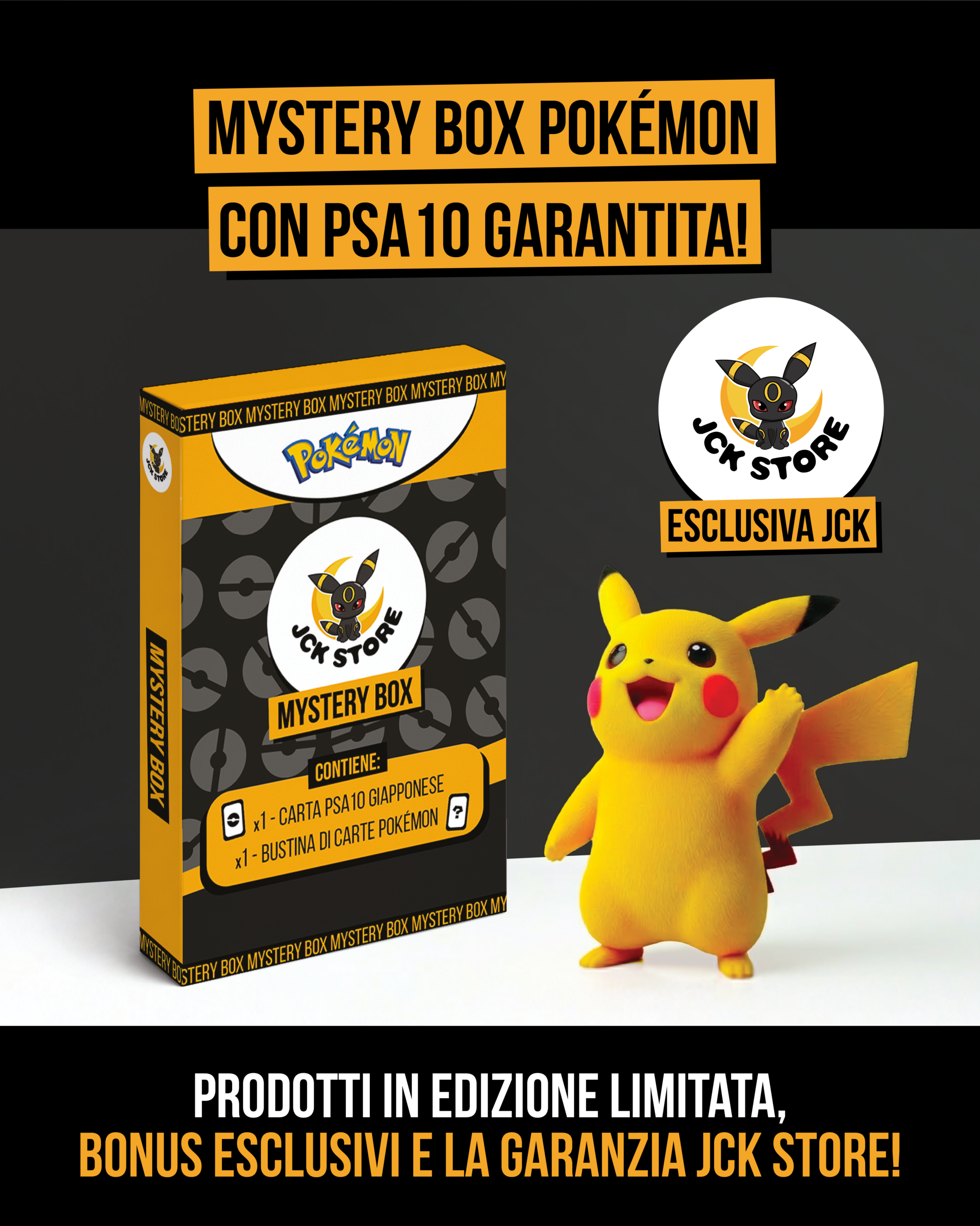 POKEMON MYSTERY BOX CON "PSA10 GIAPPONESE"