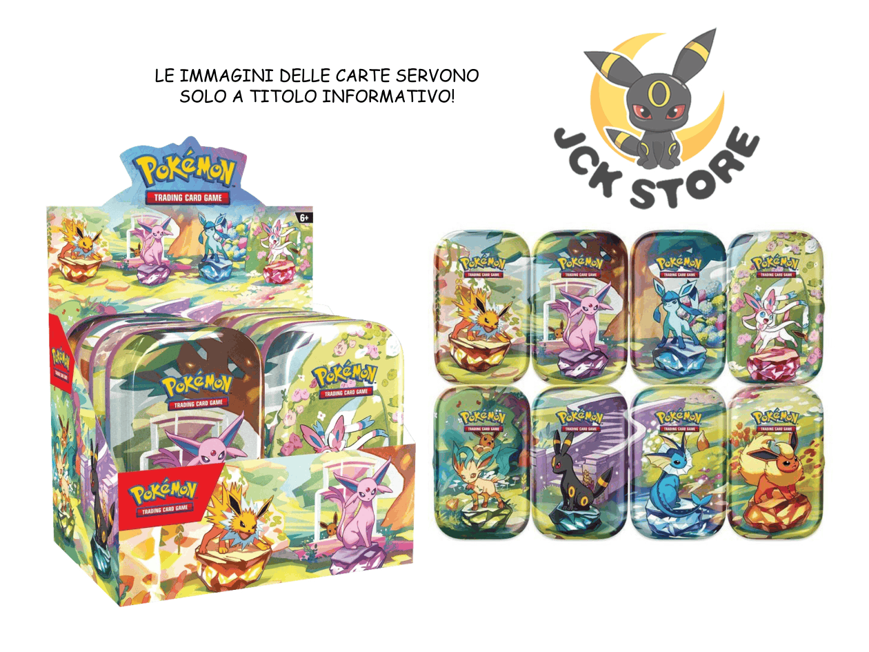 POKEMON MINI TIN “EVOLUZIONI PRISMATICHE” SEALED (ITALIANO) - Image 2