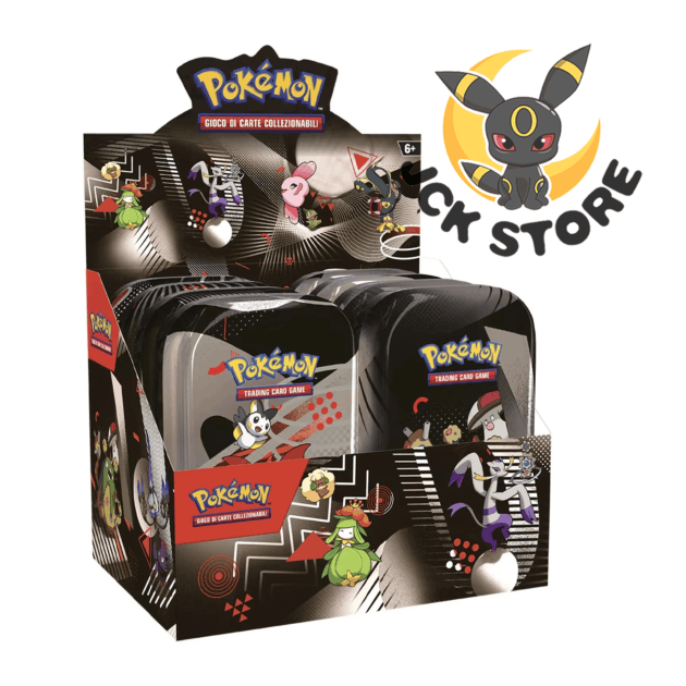 POKEMON MINI TIN “LUCE NERA E FUOCO BIANCO” SEALED (ITALIANO)