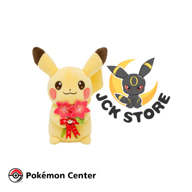 POKEMON PIKACHU CON FIORE DI GRACIDEA PICCOLO “POKEMON CENTER”