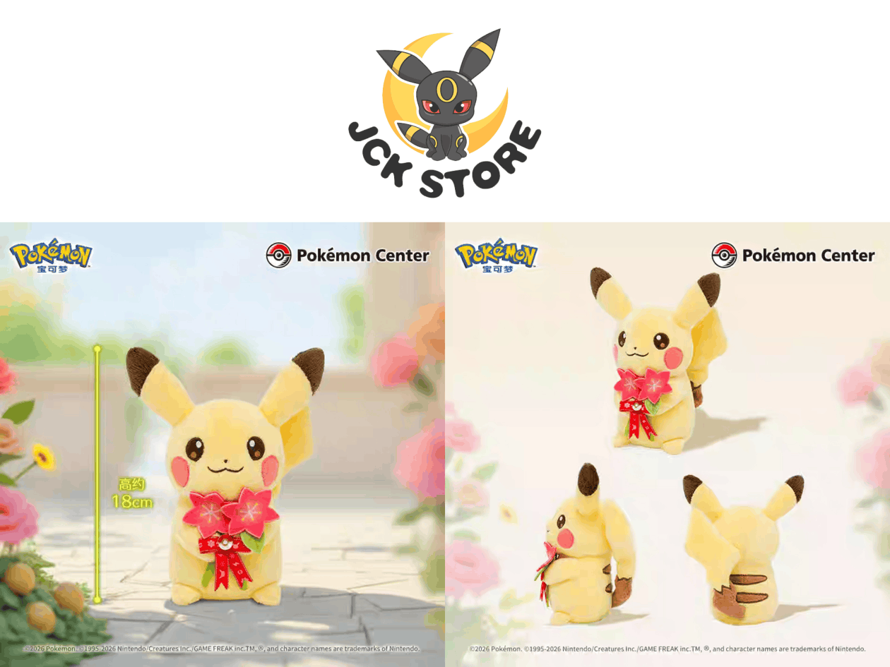 POKEMON PIKACHU CON FIORE DI GRACIDEA PICCOLO “POKEMON CENTER” - Image 2