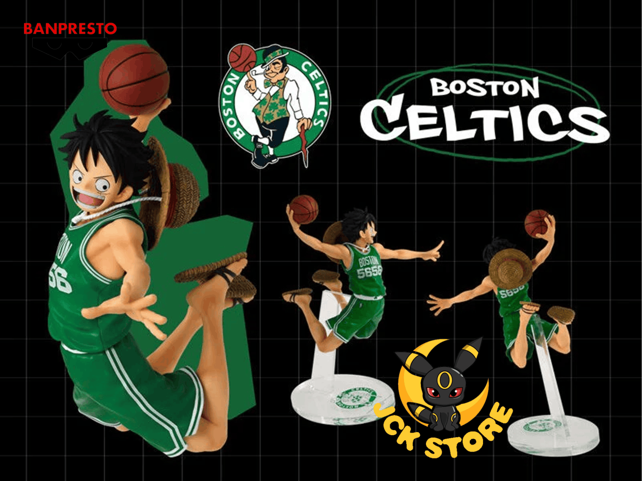 ONE PIECE x NBA MSP MONKEY D. LUFFY – BOSTON CELTICS (BANPRESTO) - Image 2