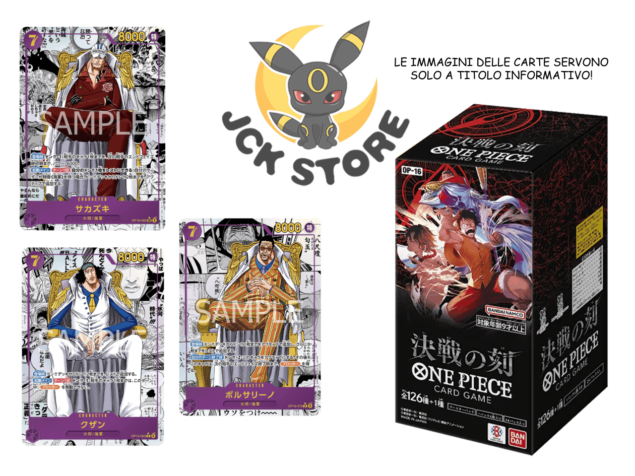 ONE PIECE OP-16 “THE TIME OF BATTLE” BOOSTER BOX (JP) - immagine 2