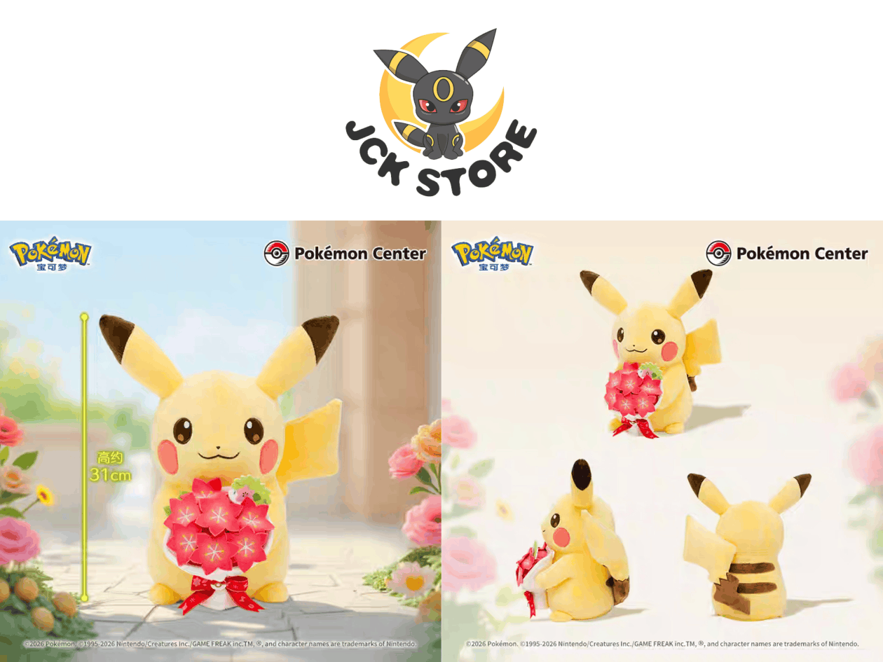 POKEMON PIKACHU CON FIORE DI GRACIDEA GRANDE “POKEMON CENTER” - Image 2