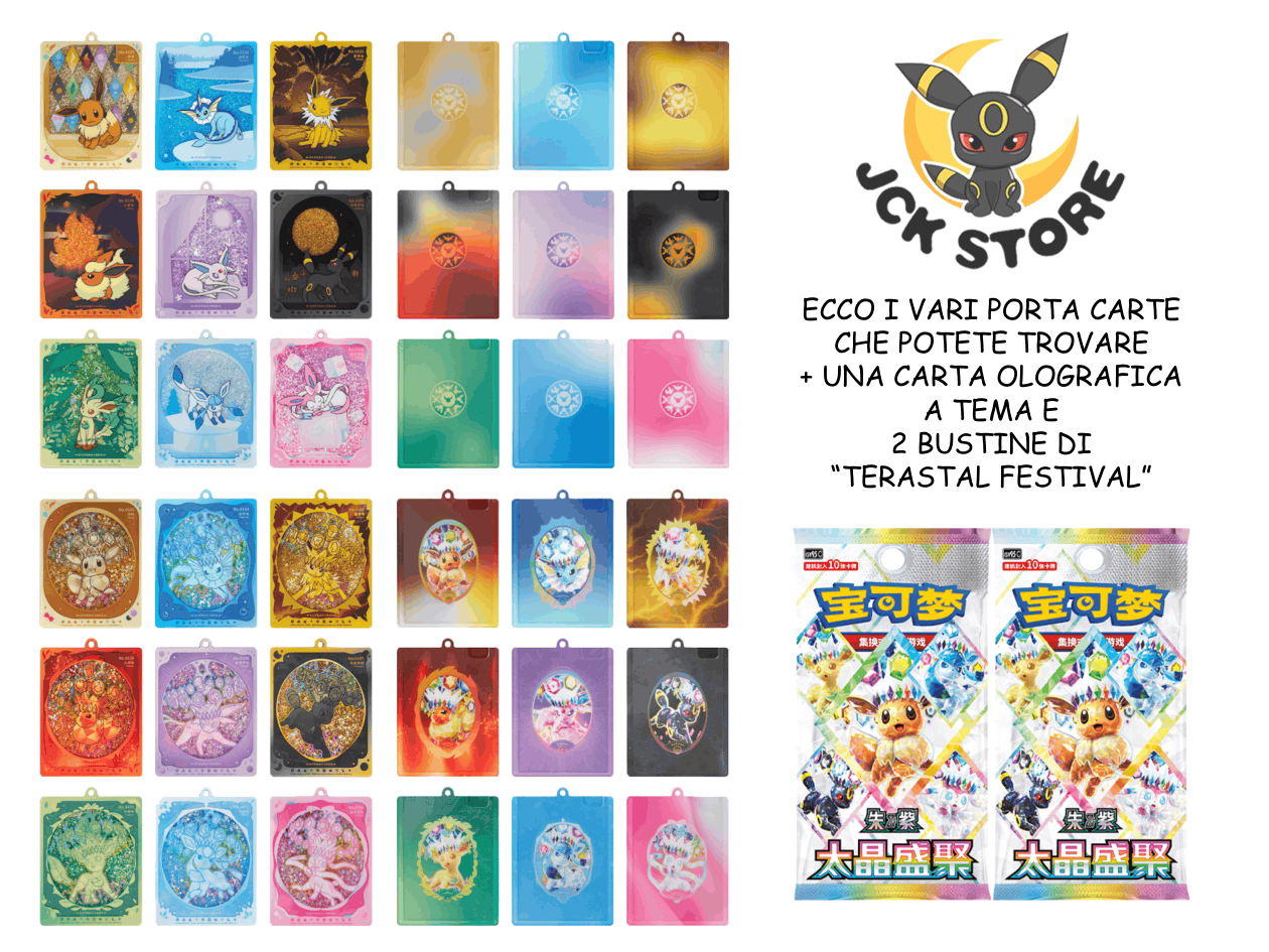 POKÉMON EEVEELUTIONS PORTACARTA GIFT BOX “TERASTAL FESTIVAL” (CINESE) - Image 2