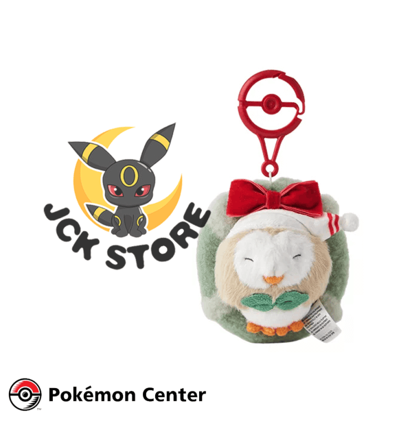 POKEMON ROWLET HOLIDAY BLESSING PORTACHIAVI “POKEMON CENTER”