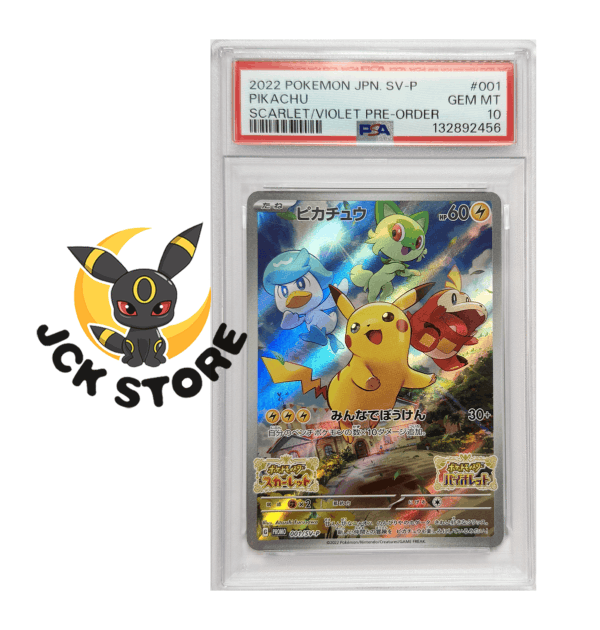 POKEMON PIKACHU PROMO PSA10 001/SV-P SCARLET/VIOLET JAP