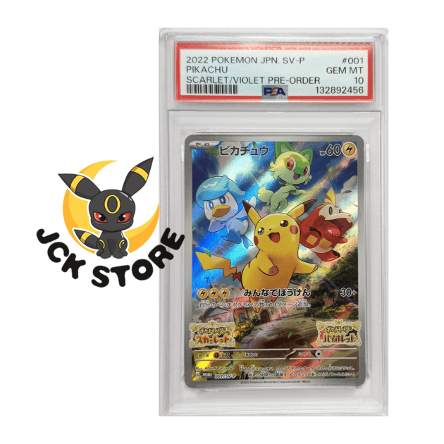 POKEMON PIKACHU PROMO PSA10 001/SV-P SCARLET/VIOLET JAP