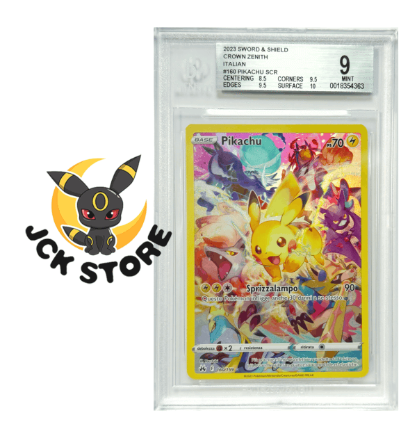 POKEMON PIKACHU 160/159 BGS 9 "ZENIT REGALE" ITALIANO