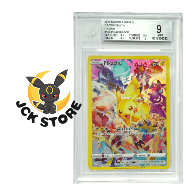 POKEMON PIKACHU 160/159 BGS 9 "ZENIT REGALE" ITALIANO