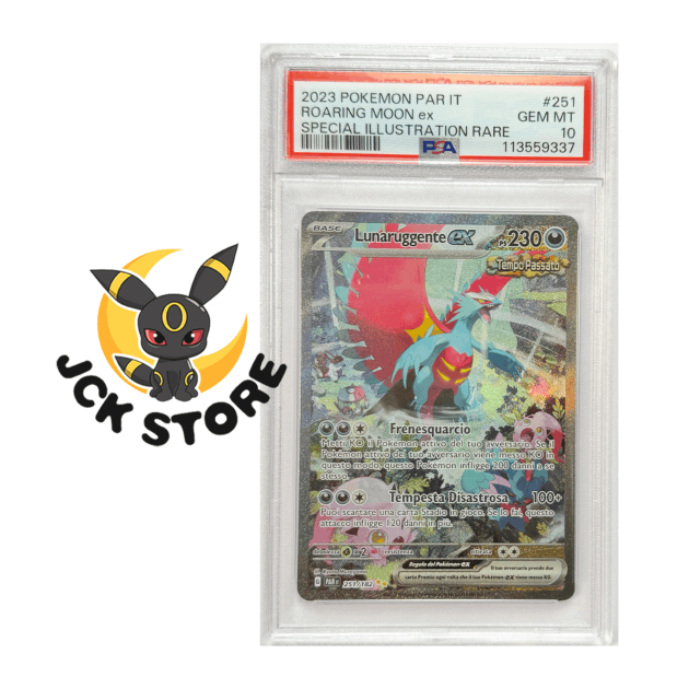 POKEMON LUNARUGGENTE EX 251/182 PSA10 "PARADOSSO TEMPORALE" ITALIANO