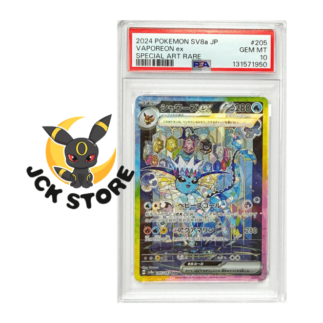 POKEMON VAPOREON 205/187 PSA10 "TERASTAL FESTIVAL" JAP